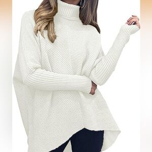 Elegant Cream Turtleneck Sweater